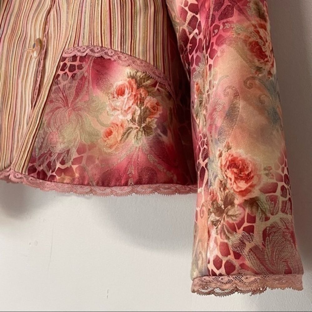 Gorgeous  1980's/90's Terry Paris Skirt Suit! Bold print and color scheme:)‎ - Picture 4 of 14